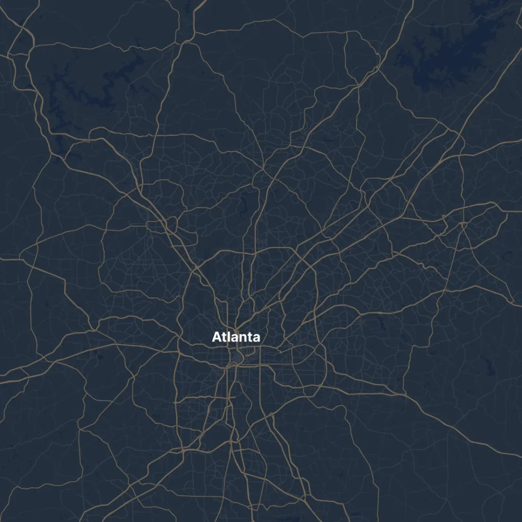 Map of Atlanta, Georgia